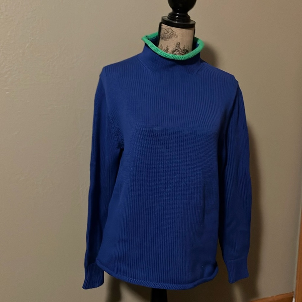 J Crew rolled neck sweater size small.